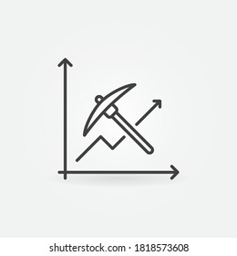 Data Mining And Analysis Vector Thin Line Concept Icon Or Design Element