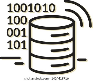 Data Mining - Emerging Technology Icon As EPS 10 File