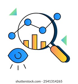 Data Mining Icon – Database with Pickaxe, Representing Discovery, Pattern Recognition, and Extraction
