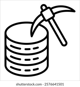 Data Mining Icon Element For Design