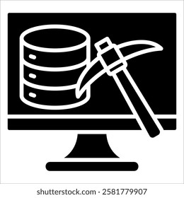 Data Mining Icon Element For Design