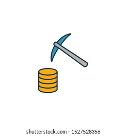 Data Mining icon. Outline filled creative elemet from big data icons collection. Premium data mining icon for ui, ux, apps, software and infographics.