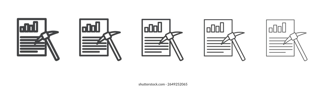 Data Mining icon simple illustration collection symbol
