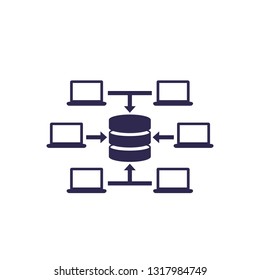 data mining icon, vector