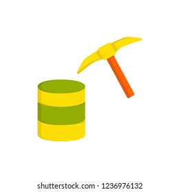 data mining icon vector flat style design