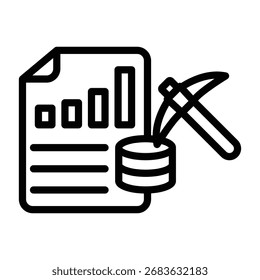 Data Mining line icon , vector, pixel perfect, illustrator file 