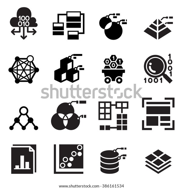 Data Mining Technology Data Icon Data Stock Vector (royalty Free) 386161534