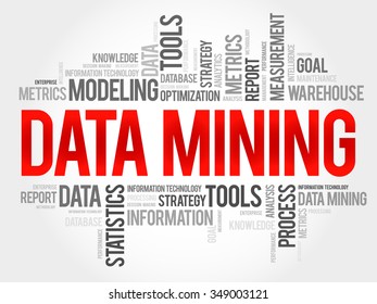 Data Mining Technology Strategy Word Cloud Stock Vector (Royalty Free ...