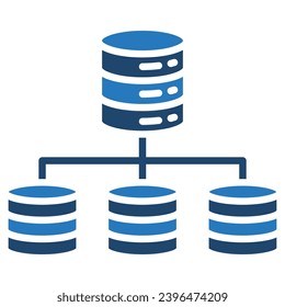 Data Modeling icon line vector illustration