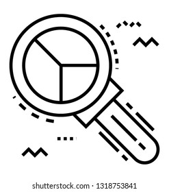Data monitoring line icon design 