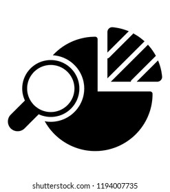 A data monitoring process via magnifier and pie chart 