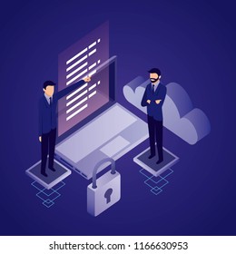 data network businessman concept