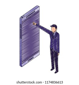 data network businessman concept