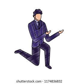 data network businessman concept