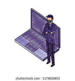 data network businessman concept