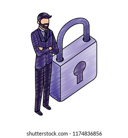 data network businessman concept