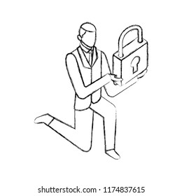 data network businessman concept