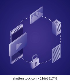 data network concept