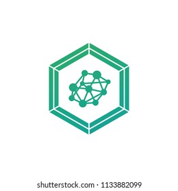 Data Network Hexagon Symbol Vector