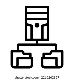 data network line icon illustration vector graphic
