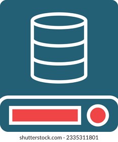 Data Network Vector Glyph Two Color Icon For Personal And Commercial Use.

