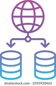 Data Network vector icon. Can be used for printing, mobile and web applications.