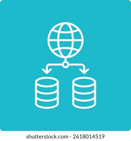Data Network vector icon. Can be used for printing, mobile and web applications.