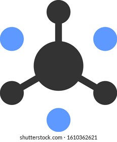 Data network vector icon. Flat Data network pictogram is isolated on a white background.