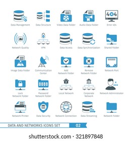 Data And Networks Icon Set 02