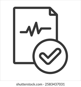 Data Normalization Outline Icon Vector Illustration