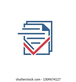 Data on Paper,icon/logo design inspiration-vector