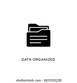 Data Organized icon in vector. Logotype