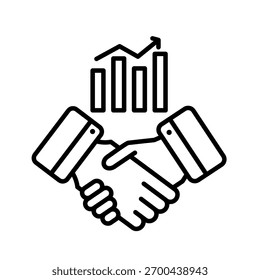 Ilustración vectorial de iconos de esquema de asociaciones de datos