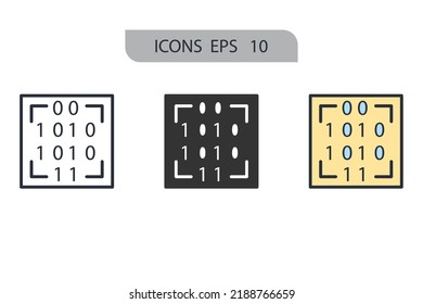 Data Pattern Icons  Symbol Vector Elements For Infographic Web