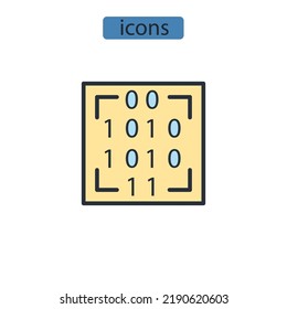 Data Pattern Icons  Symbol Vector Elements For Infographic Web