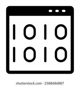 Data Patterns Glyph Icon Design For Personal And Commercial Use