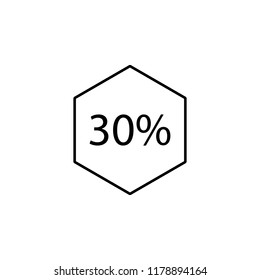 data percentage icon. Element of online and web for mobile concept and web apps icon. Thin line icon for website design and development, app development. Premium icon on white background