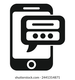 Icono de información de teléfono de datos vector simple. Proteger documento. Utilizar la empresa privada