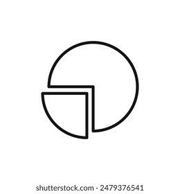 Data Pie Chart Icon Perfect for Analytics and Visualization