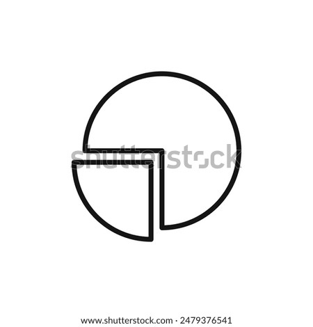 Data Pie Chart Icon Perfect for Analytics and Visualization