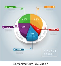 Data pie,chart infographic element