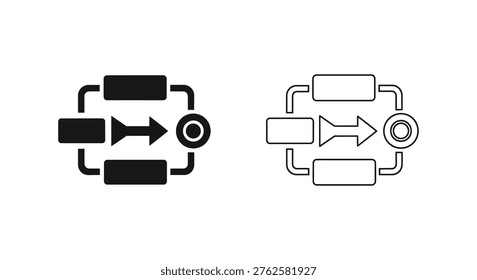 Data Pipeline Architecture: ETL vs ELT Processes Vector
