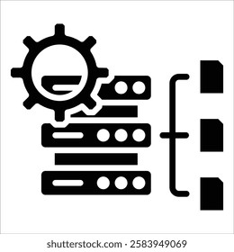 Data Pipeline Icon Element For Design