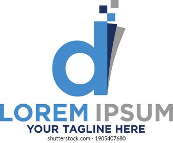 Data Pixels Technology, Letter d logo