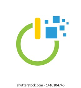data power, power, power digital logo