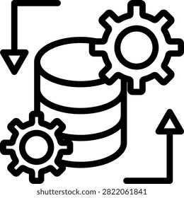 Data Preprocessing Vector Design Icon Style