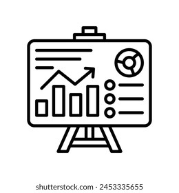 Data Presentation  icon in vector. Logotype
