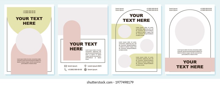 Data presentation modern brochure template. Flyer, booklet, leaflet print, cover design with copy space. Your text here. Vector layouts for magazines, annual reports, advertising posters