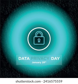 Data Privacy Day. 28th January. Vector Design
