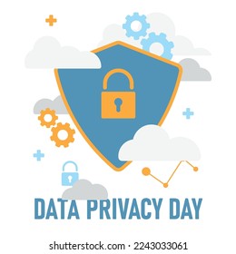 Data Privacy Day background. Vector illustration design.
